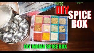 DIY Spice Box and storage | Indian spice box | Masala Dabba