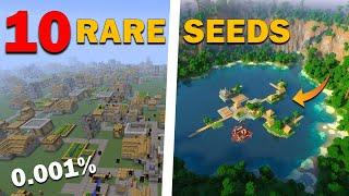 10 SUPER RAREST SEEDS FOR MINECRAFT PE & BEDROCK EDITION 2024 | Mr Arif GT