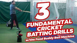 3 Cricket Batting Drills You HAVE to Try with the Feed Buddy Ball Machine