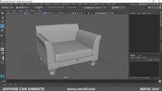 Modeling Sofa : Maya Tutorial Rees3D.com