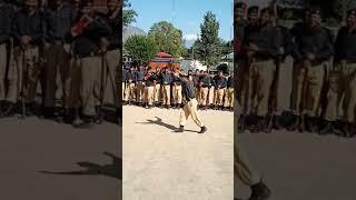 AJK Police Officials dancing on songs played by Band while 24 OCT parade reharsals