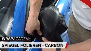 Spiegel folieren - Carbonfolie | Mirror wrap tutorial