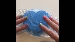 Blue Daiso Clay & Clear Slime