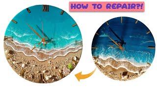 "Transforming a 3-Year-Old Resin Ocean Clock | Stunning Epoxy Repair & Upgrade Tutorial!"