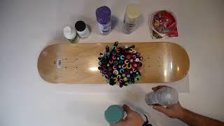 How to paint a skateboard deck