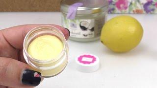 DIY Lippenpflege für den Sommer LSF und Zitrone ohne Vaseline