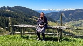 Hard lonely life of a 93 year old grandmother at the edge of the world far from civilization