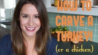 How to Carve a Turkey or Chicken! Coley Cooks Thanksgiving