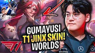 GUMAYUSI PLAYS WITH NEW T1 JINX WORLDS SKIN! - T1 Gumayusi Plays Jinx ADC vs T1 Smash Kai'sa!