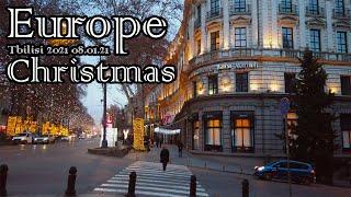 TBILISI (Europe) Christmas 2021 | Walk Around