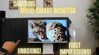 Unwrapping The Samsung 2024 M80D Smart Monitor M8 - Unboxing And Demo!