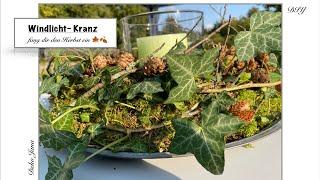 Herbstdeko Idee- Kranz mit Naturmitbringsel fertigen- How to- Deko Jana