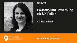 UX Chat: Portfolio und Bewerbung für UX Rollen