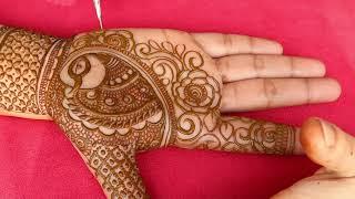 Simple And Easy Full Hand mehndi Design | Peacock Mehndi Design | Himanshi's Mehndi Art