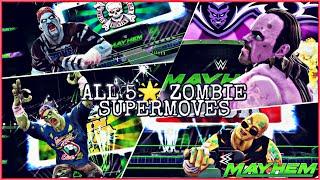 WWE MAYHEM ALL 5 STAR ZOMBIE SUPERMOVES