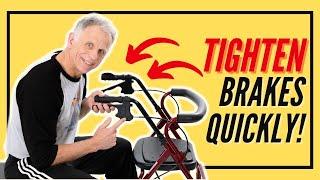 How To Easily Adjust 4 Wheeled Walker Brakes (In Your Kitchen)