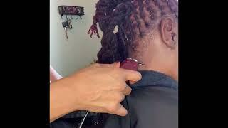 How to style a loc updo without pins. JW Salon Styles Loc style Princess Updo