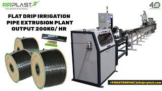 Inline Flat Drip Irrigation Pipe Extrusion Plant | Drip Irrigation Pipe Plant Machine Manufacturer