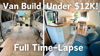 Luxury Off-Grid Van Build in 7 minutes!