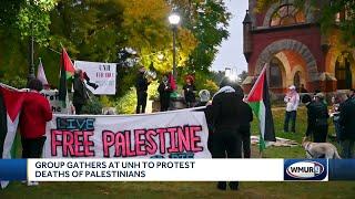 Group gathers at UNH to protest deaths of Palestinians