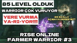 ABİ WARRİOR ÇOK VURUYOR! YERE VURMA SKİLLERİNİ AÇTIK! İLK FARMLARI ATTIK | Rise Online Warrior 3