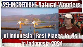 29 INCREDIBLE Natural Wonders of Indonesia | Best Places to Visit in Indonesia 2024 - REACTION