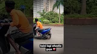 first time i try wheelie guys   share ntorq lovers #rider #stunts #supportme viral #trending