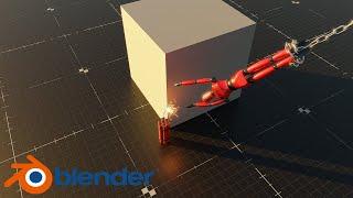 Making a bomb with a physical engine in blender3D !