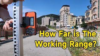 How Far is The Working Range of DOVOH H3 Laser Level with Receiver?