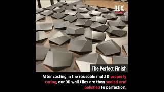 3D Wall Tiles | High-Performance Concrete