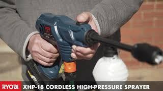 RYOBI XHP-18 High Pressure Cordless Sprayer.