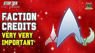 Faction Credits | How to Play Star Trek Fleet Command | Outside Views STFC