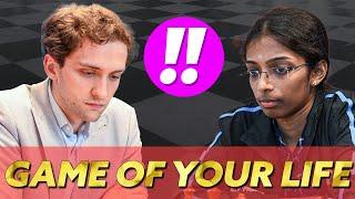 THE GAME OF YOUR LIFE!!! | Vaishali Rameshbabu vs Alexander Donchenko | Biel Chess Festival 2024