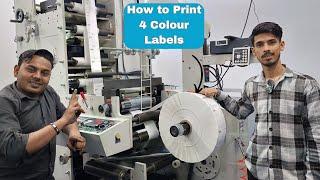 How to print 4 Colour Labels in Flexo Printing Machin |