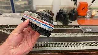 MY KATO AMTRAK F40PH IN HO UNBOXING AND TESTING!