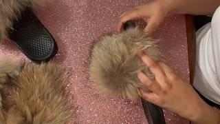 DIY: Raccoon Fox Fur Slides