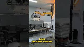 Sugar Unpacking & Feeding  #depalletizing #manufacturer #automation #scara #palletizer #robot