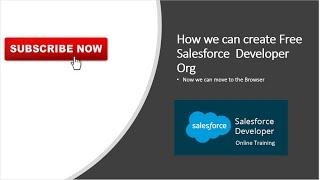 How to create Free Salesforce Development Org | Salesforce Free Training | Session 1| #salesforce