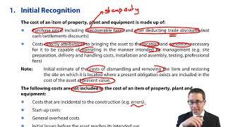 IAS 16 Property, plant and equipment – Initial Recognition - CIMA F1 Financial Reporting