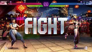 Street Fighter 6 Chun Li vs Juri Gameplay No Commentary