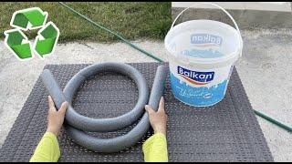 A Very Stylish Idea  The Perfect Idea to Make with Foam Pipe and Plastic Yogurt Bucket