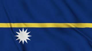 4K Republic of Nauru Flag Video Loop | Free Download