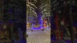 The Beautiful Streets of Aspen, Colorado at Christmas Time.