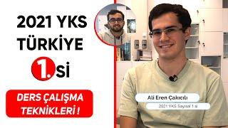 2021 YKS TÜRKİYE BİRİNCİSİ ALİ EREN ÇAKICILI | ÇALIŞMA TAKTİKLERİ VE YKS TAVSİYELERİ…