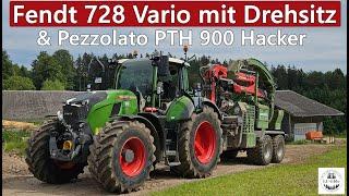 Fendt 728 Vario mit Drehsitz & Pezzolato PTH 900 Hacker im Schwarzwald | Josef Wehrle