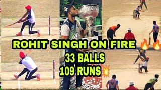 Rohit Singh batting... Great Knock score 109* #viral #reels #video #bengaltenniscricket #shorts