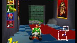 Mario Kart 64 - Bowser's Castle [N64]