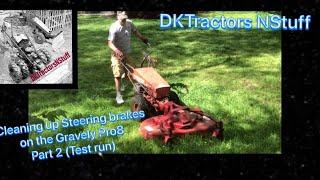 Cleaning up Steering brakes on the Gravely Pro8 part 2 (Test run)