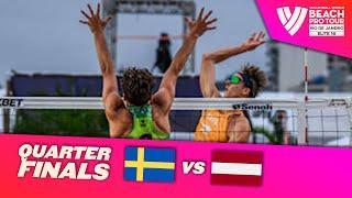 Åhman/Hellvig vs. Plavins/Fokerots - Quarter Finals Highlights | Rio de Janeiro 2024 #BeachProTour