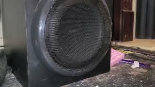 Logitech Z906 Bass Test!!!! (akon feat snoop dogg i wanna love you rebassed) 50% volume 100% bass